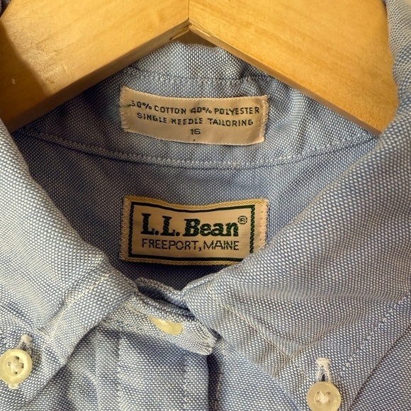 Vintage LL Bean Tailoring Button Down Dress Shirt - Picture 4 of 4